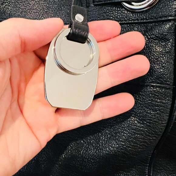 B. Makowsky black leather shoulder bag - Picture 8 of 16